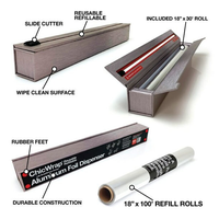 ChicWrap Stainless Steel Aluminum Foil Dispenser-18"x30"