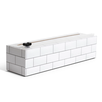 Allen Reed, Mini Plastic Wrap Dispenser Subway Tile Pattern 9"x250"