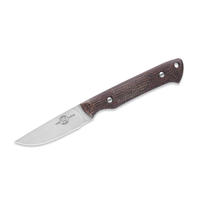 White River Knife & Tool, Small Game Natural Burlap Micarta, CPM S35VN