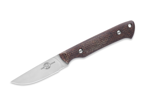 White River Knife & Tool White River Knife & Tool, Small Game Natural Burlap Micarta, CPM S35VN