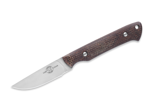 White River Knife & Tool White River Small Game Knife- Natural Burlap Micarta, CPM S35VN Steel