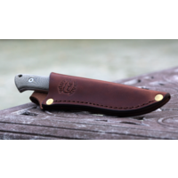 White River Knife & Tool, Small Game Natural Burlap Micarta, CPM S35VN