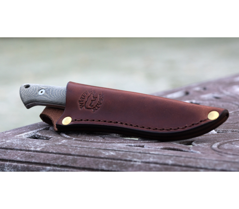White River Knife & Tool, Small Game Natural Burlap Micarta, CPM S35VN