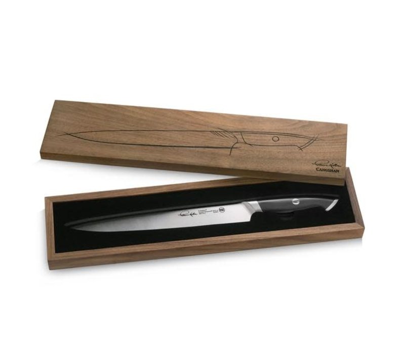 1023831--Cangshan, Thomas Keller Signature Collection 10.5in Carving Knife w/ Walnut Box