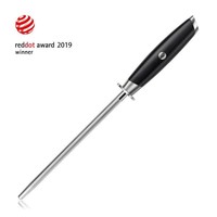 Cangshan, Thomas Keller Diamond 8" Honing Steel, Black Handle