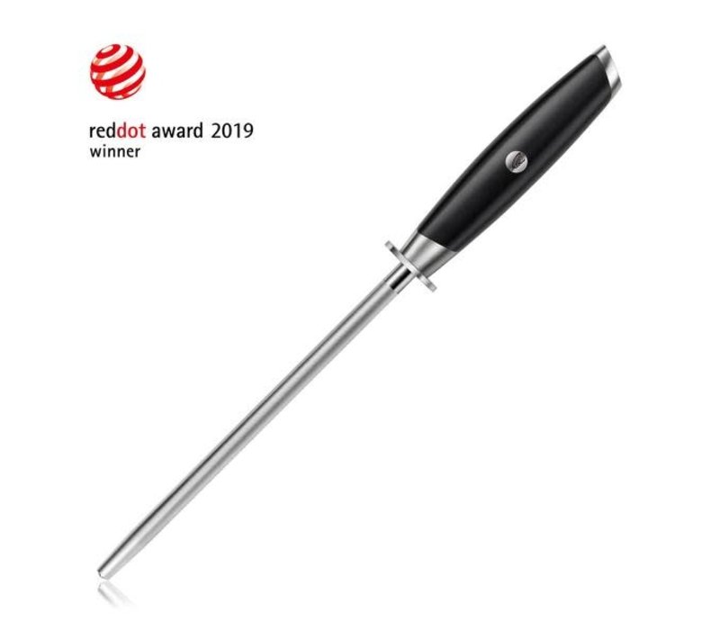 Cangshan, Thomas Keller Diamond 8" Honing Steel, Black Handle