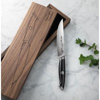 Cangshan Thomas Keller 5" Fine Edge Steak Knife Black, Walnut Box