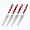 Lamson Fire 4pc Steak Knife Set, Serrated