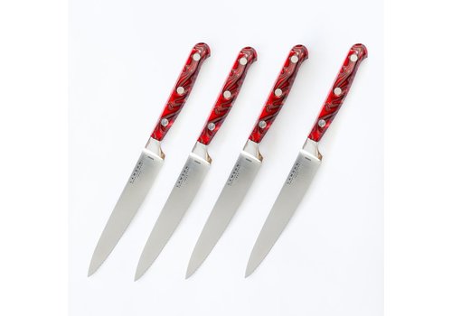Lamson Lamson Fire 4pc Steak Knife Set, Serrated