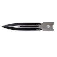 Templar Small Black Rubber OTF Black 440C Dagger