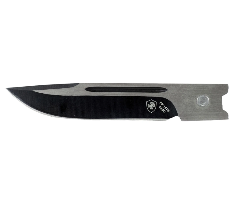 Templar Small Black Rubber OTF Black 440C Drop Point