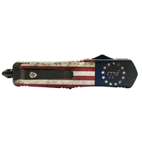 Templar Large OTF, Betsy Ross Flag Silver 440C Drop Point