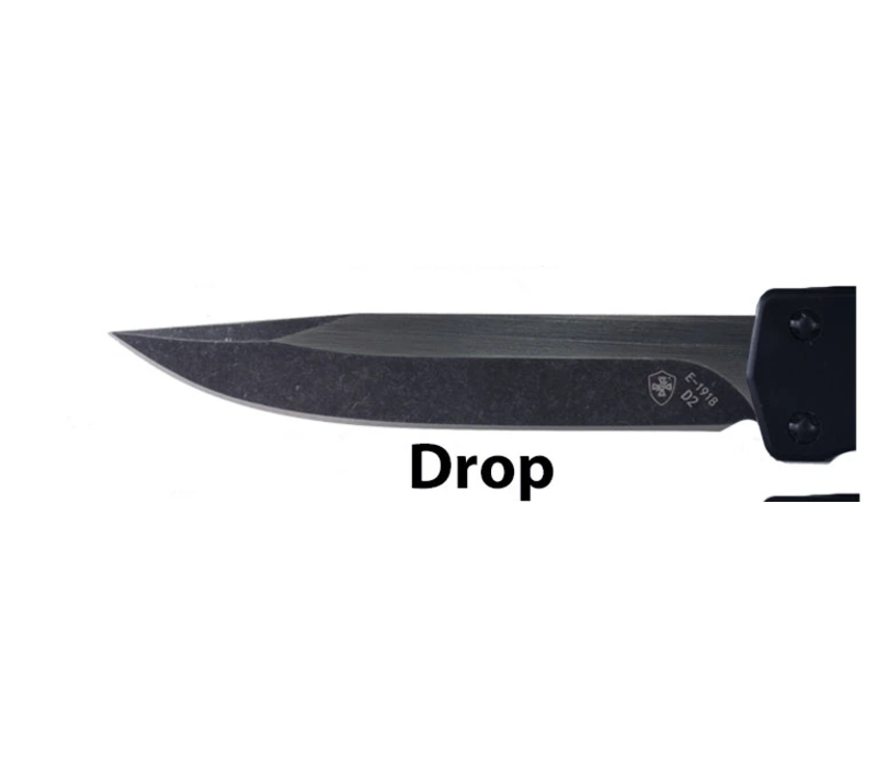Templar Knife Liberty Premium Lightweight Slim OTF Drop Point Black CPM D2 Blade