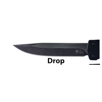 Templar Knife Premium Lightweight Slim OTF, Anodized Bronze, Black CPM D2 Drop Point