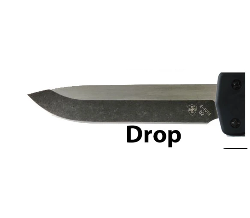 Templar Small Premium Weighted Pink Fleur OTF Drop Point Black CPM D2