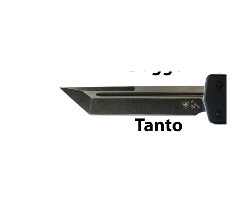 Templar Knife Premium Lightweight Large Aluminum Captain Tanto Black D2