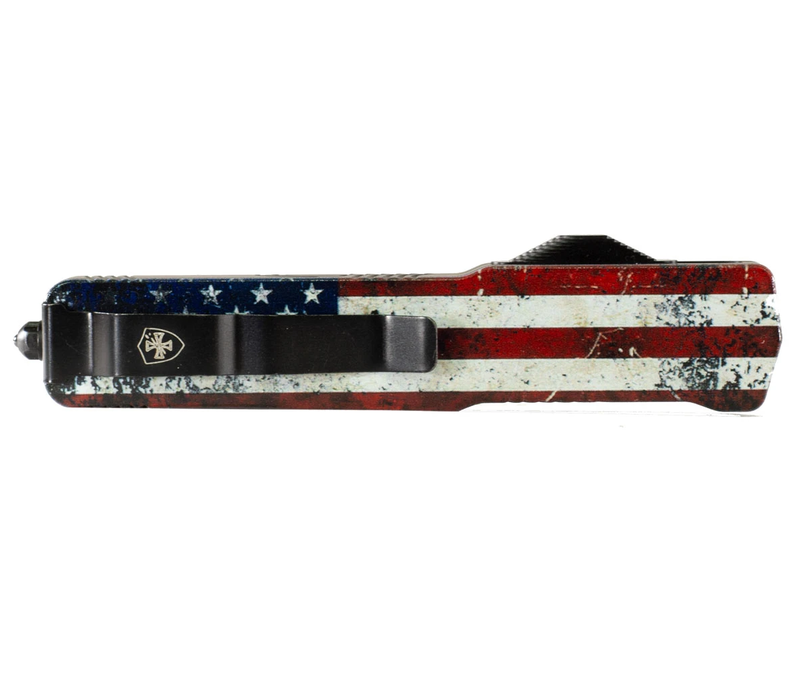 Templar Slim Premium Weighted Wood US Flag Black CPM D2 Dagger