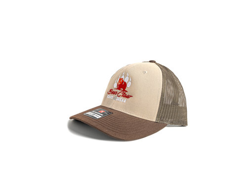 Century Graphics Bear Claw Logo Trucker Cap--Tan, Loden, Brown