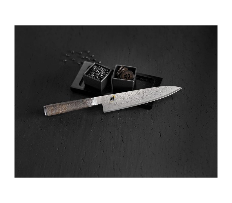 34400-133--Zwilling, Miyabi Black 5.25"  Prep Knife Damascus