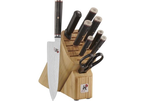 MIYABI, Kaizen, 10PC Block Set, Damascus