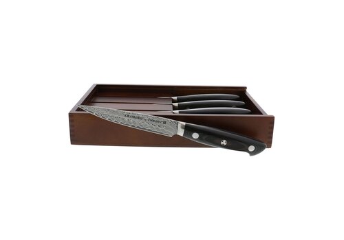 Zwilling, Kramer, Euroline, 4 Pc Steak Knife Set, Stainless Damascus