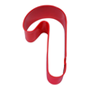 R&M R&M Candy Cane Cookie Cutter 3.5" - Red