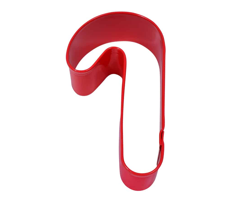R&M Candy Cane Cookie Cutter 3.5" - Red
