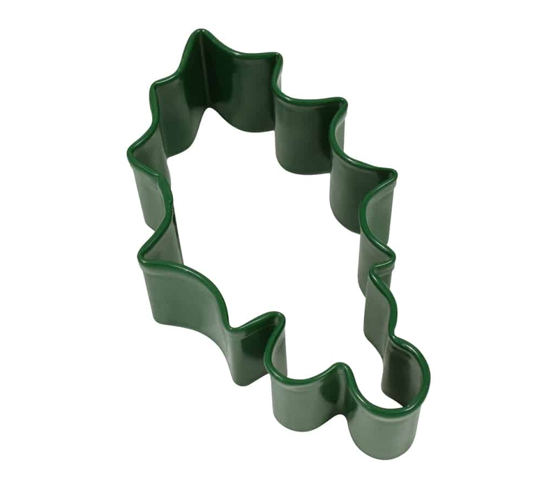 R&M Holly Leaf Cookie Cutter, 3.25"-  Green