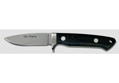 Knives of Alaska Knives of Alaska, The Legacy,  Black G10 Handle, D2 Steel
