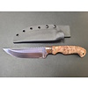 Bordertown Blades Bordertown Blades Custom Camp Knife- Maple Burl Handle