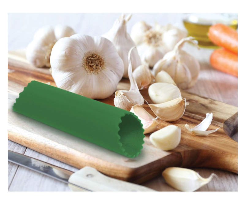 Fantes Cousin Monica's Silicone Garlic Peeler Tube- Green