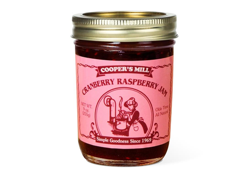 Cooper's Mill JJ16--Crossroads, Cranberry Raspberry Jam - Half Pint Jar