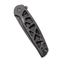 C20006-B--WEKnives, Perf W/Black Skeletonized Steel Handle & Nitro-V Steel