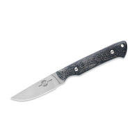 White River Knife & Tool Small Game Knife-Black Burlap Micarta, CPM S35VN Steel