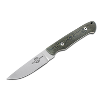 White River Small Game Knife- Black and O. D. Linen Micarta, CPM S35VN Blade