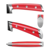 Cangshan 2-Piece Titanium Coated Santoku Starter Knife Set with Sheaths- Jupiter Red