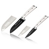 Cangshan Cangshan 2pc Titanium Coated Santoku Starter Set Vanilla White