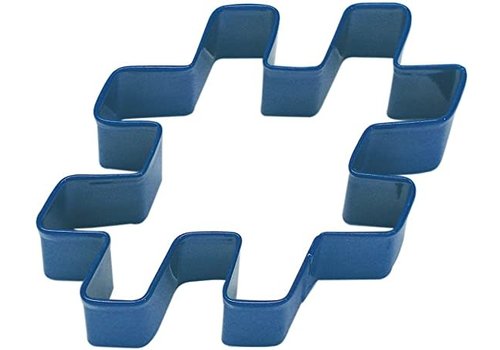 R&M R&M Hashtag Cookie Cutter 4"- Navy