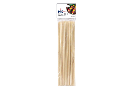 HIC HIC Kitchen Bamboo 12 "Skewer- Pack of 100