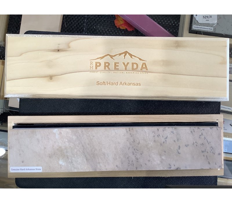 RH Preyda Combination Bench Stone- Soft & Hard Arkansas 10"x 2"x 1"