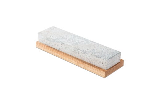 RH Preyda 30319--Preyda, Wood Block Mounted Hard Arkansas Stone 8"x2"X1/2"