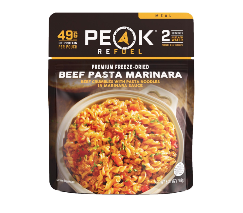 Peak Refuel Beef Pasta Marinara Meal