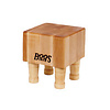 John Boos MCB1--John Boos, MPL-END GR-MINI CHEESE BLOCWITH LEGS-CRM  6"x6"x4"
