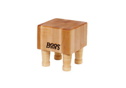 John Boos MCB1--John Boos, MPL-END GR-MINI CHEESE BLOCWITH LEGS-CRM  6"x6"x4"