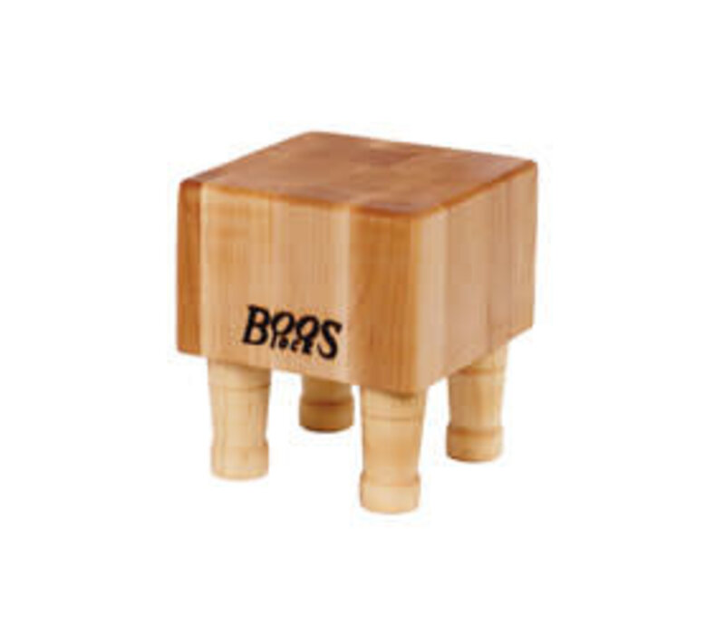 MCB1--John Boos, MPL-END GR-MINI CHEESE BLOCWITH LEGS-CRM  6"x6"x4"