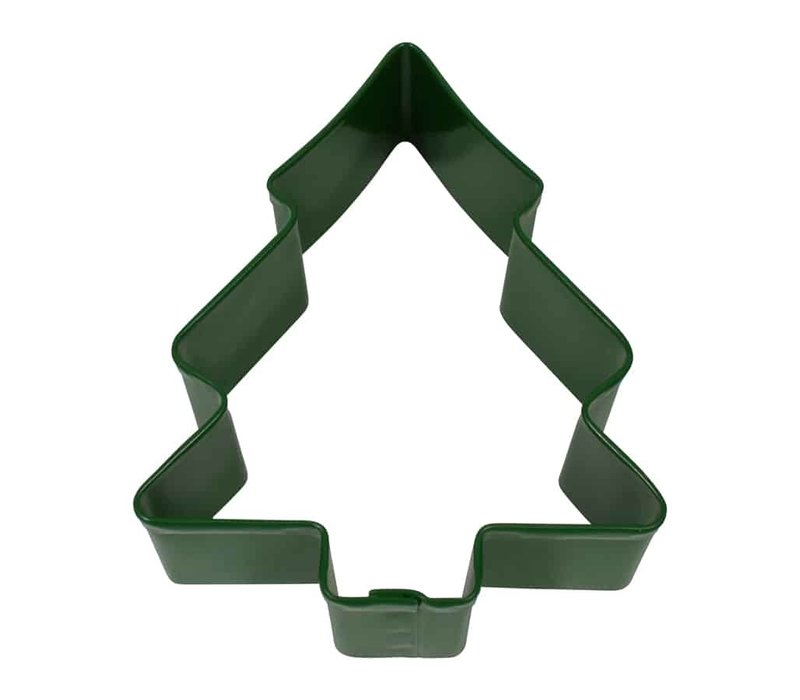 R&M Snow Covered Tree Cookie Cutter 3.5" - Green