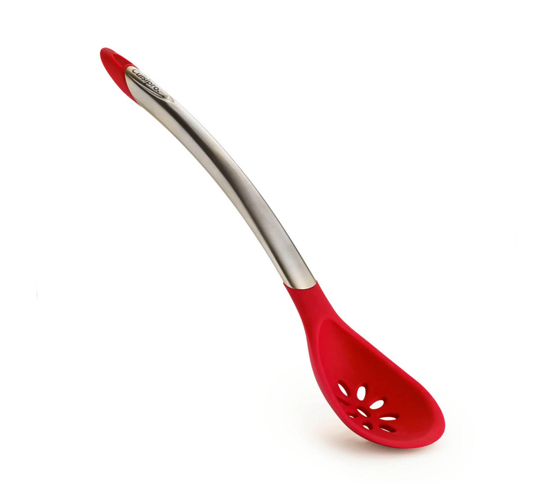 Cuisipro Silicone Slotted Spoon- Red