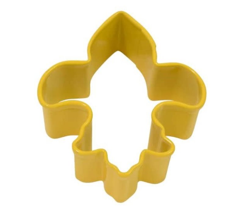 R&M Mini Fluer De Lis Cookie Cutter- Yellow 1.5"