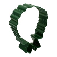 R&M Christmas Wreath Cookie Cutter 4"- Green