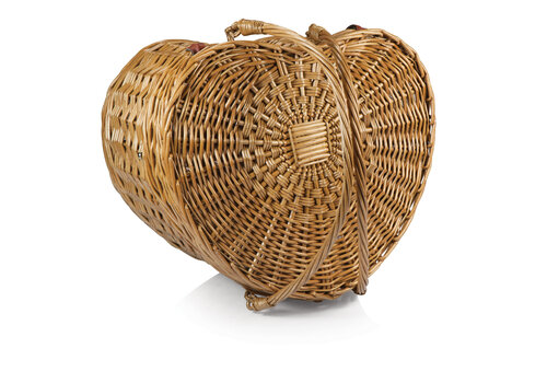 Picnic Time Picnic Time, Heart Picnic Basket, (Antique White)